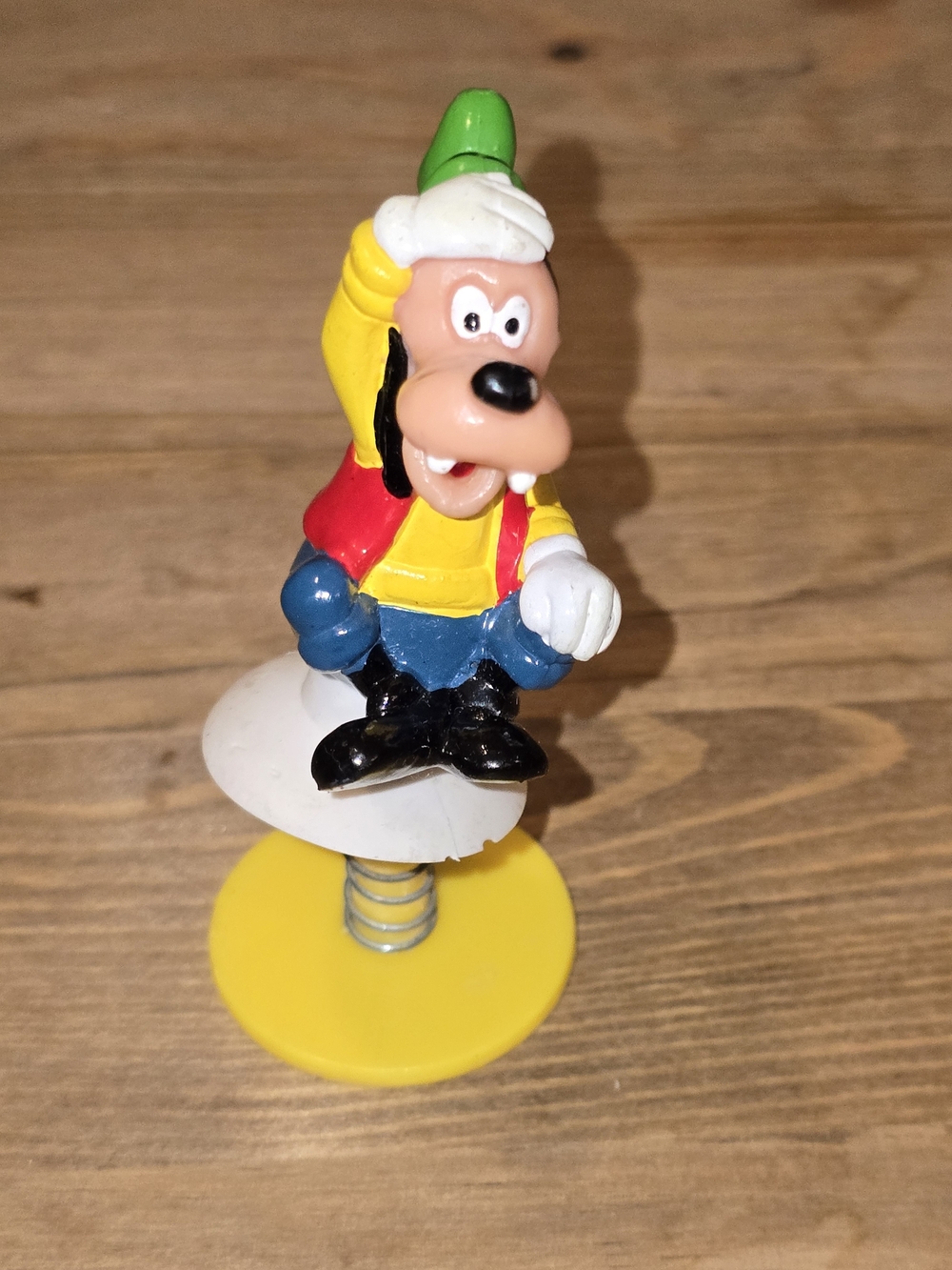 Vintage 1980s Disney Goofy Pop-Up Spring Loaded Toy Figure